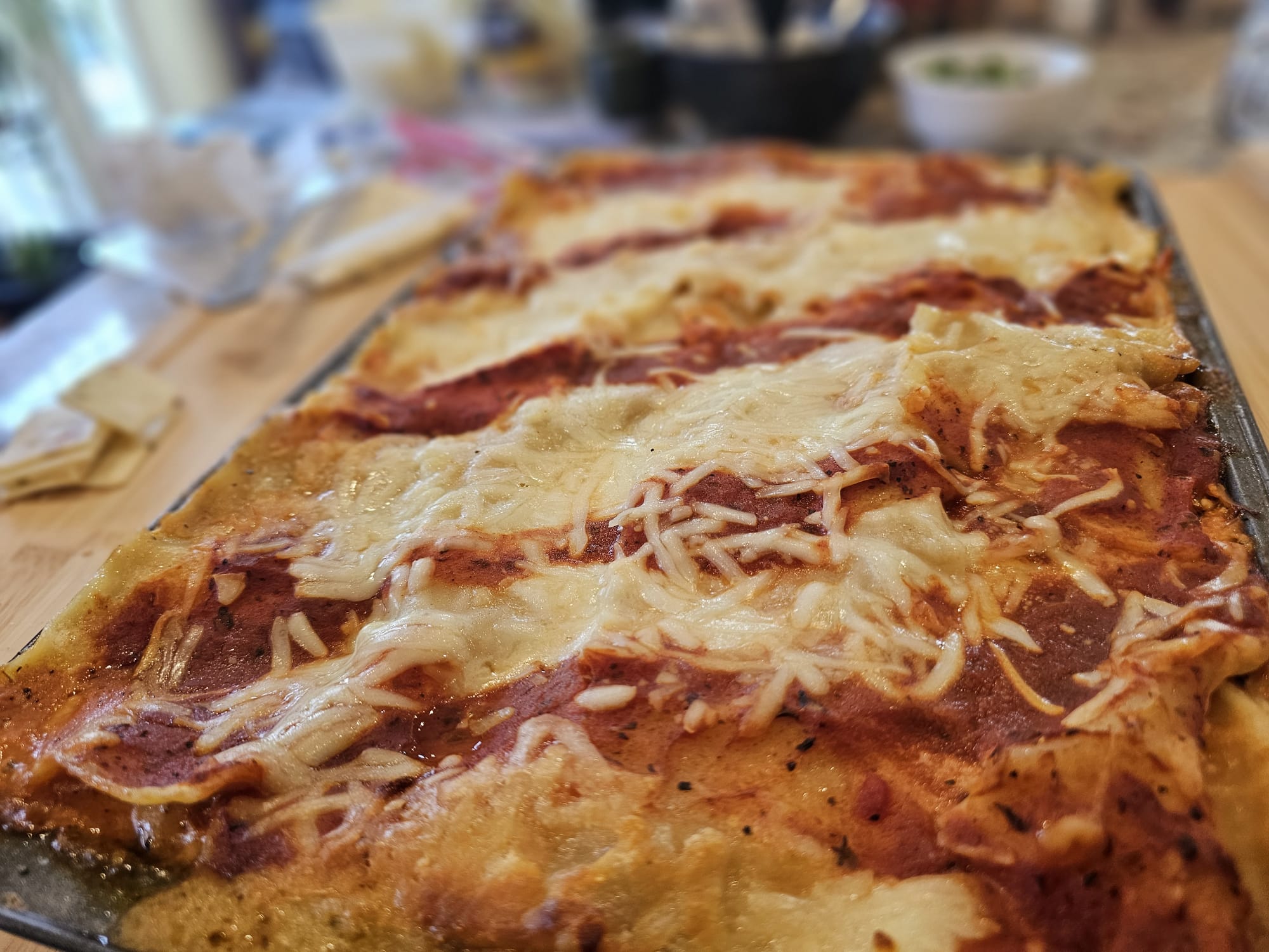 Vegetable and cottage cheese lasagna