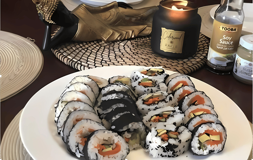 Smoked Salmon and Avocado Sushi